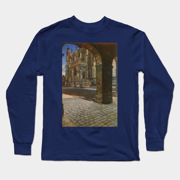 Eton College Chapel by Anna Alma-Tadema Long Sleeve T-Shirt by MasterpieceCafe